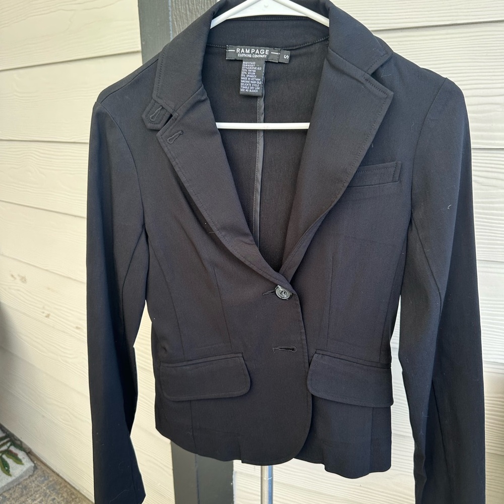 Rampage Women's Black Blazer Jacket